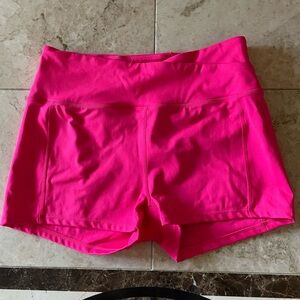 Free People Hot Pink Activewear Shorts